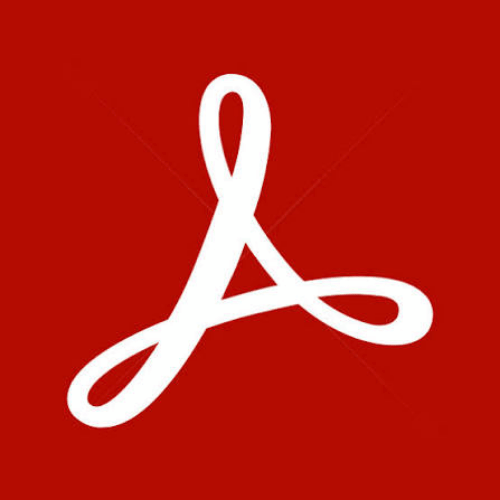 Adobe Acrobat Pro logo with the white stylized 'A' icon on a red background