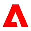 Adobe Lightroom Classic logo, red "A"-shaped icon on white background