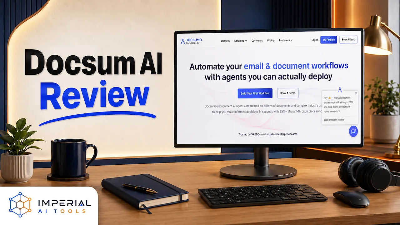 Docsum AI contract review add-in shown in Microsoft Word on a laptop