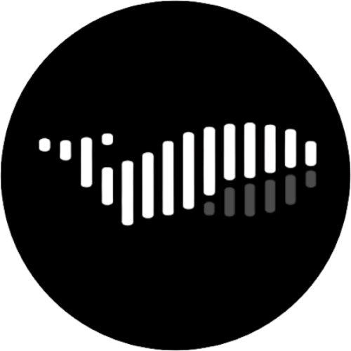 Fish-Audio Fish Audio logo, black circle with white waveform bars.
