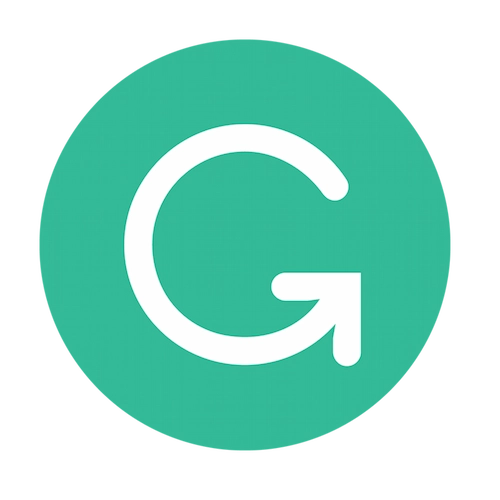 Grammarly AI logo with the green circular G icon and Grammarly wordmark.
