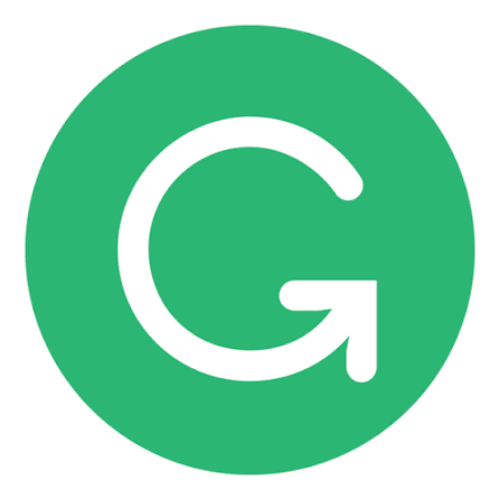 Grammarly Grammarly logo white 'G' icon with arrow on a green circle