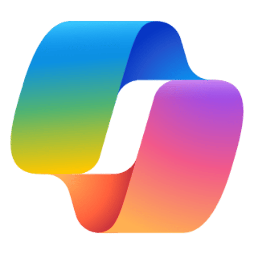 Microsoft Copilot logo Microsoft Copilot logo with a colourful gradient ribbon-style icon.