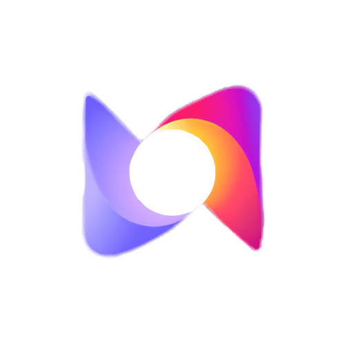 Murf-AI Murf AI logo, colorful abstract swirl icon in purple, pink, and orange
