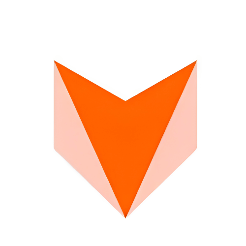 Pangram-Labs Pangram Labs logo orange chevron/arrow icon on a white background