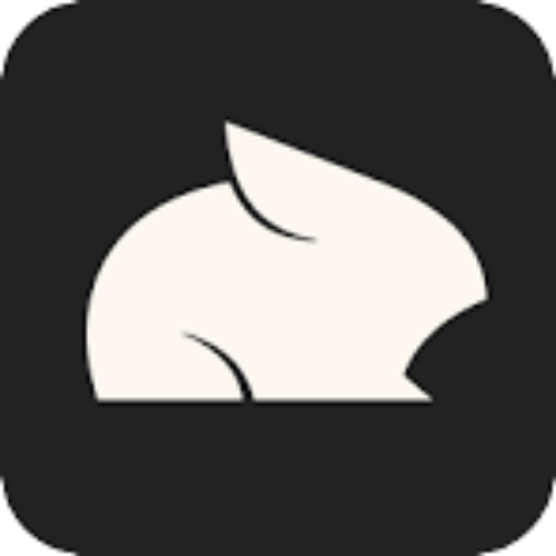 Pika Rabbit AI logo — cream white rabbit silhouette on a dark rounded square.