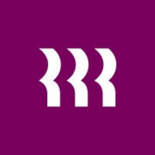 Rippling Rippling logo, white triple-R icon on dark purple background