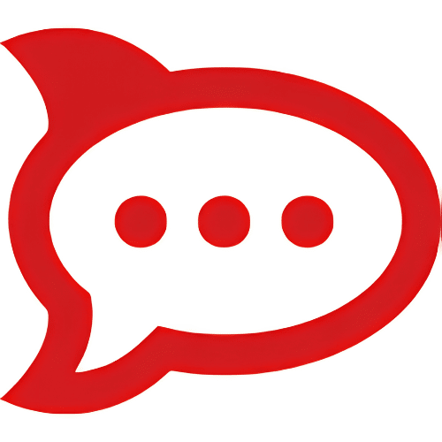 Rocket.Chat Rocket.Chat logo – red rocket-shaped speech bubble icon with three dots, representing team chat platform