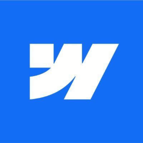 Webflow Webflow logo icon, blue square with W brand mark