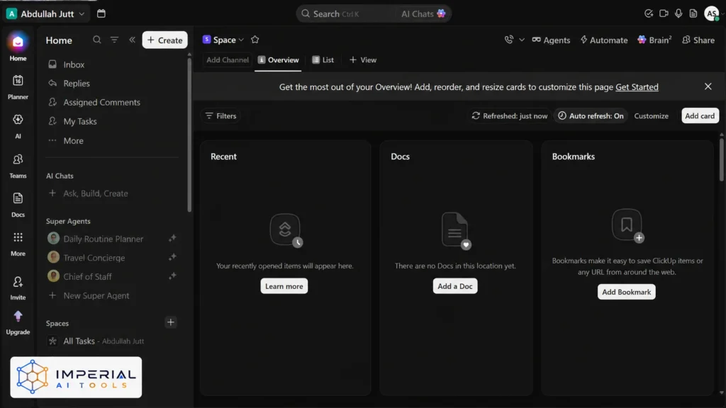 Asana project management dashboard interface showing tasks, workflow views, and project planning features
