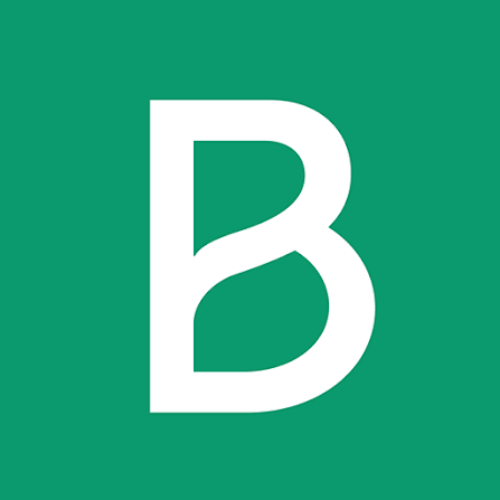 brevo White outline of a bold letter "B" on a white background