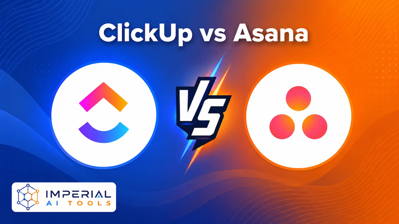 ClickUp vs Asana comparison showing project management tool features and differences