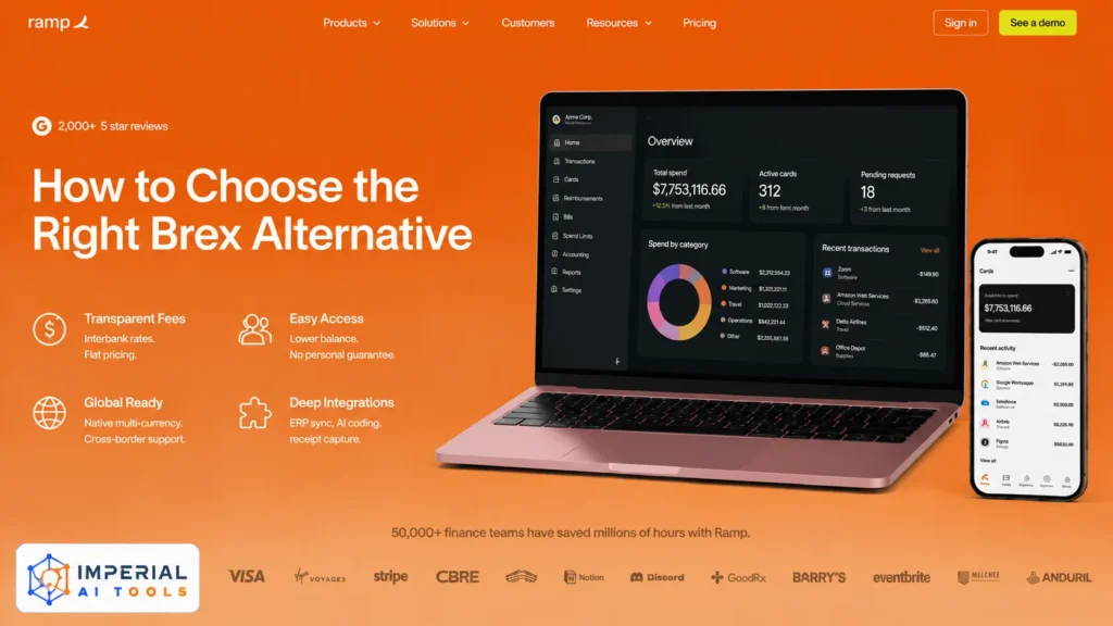 How to choose the right Brex alternative with finance software features, corporate cards, expense management, and accounting integrations