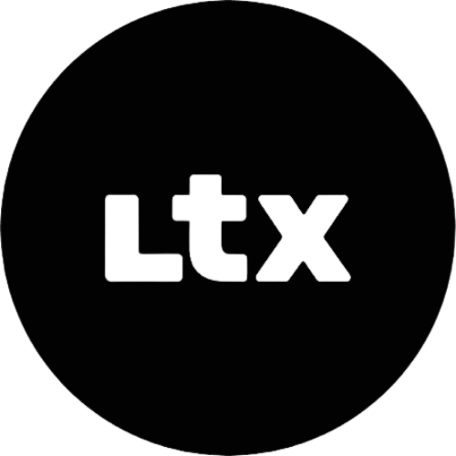 ltx-studio LTX Studio logo — white 'Ltx' lettering inside a black circle.
