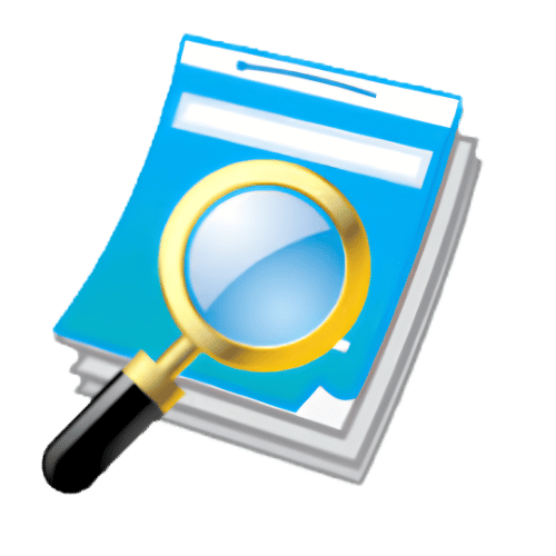 paper-rater PaperRater logo showing stacked documents with a magnifying glass
