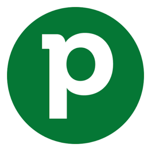 pipedrive Green circular icon with a white lowercase letter "p" in the center