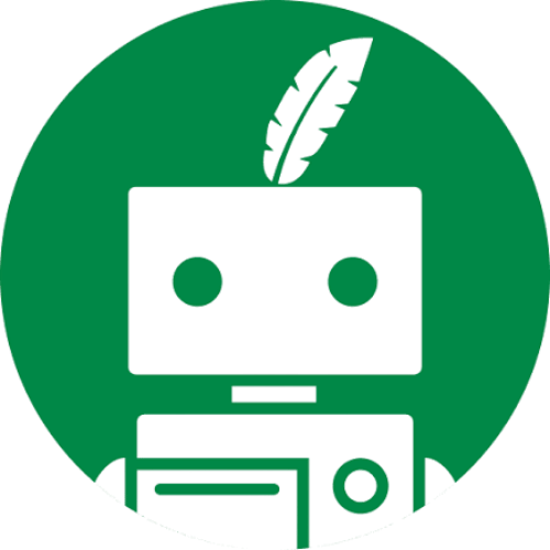 quill-bot QuillBot logo showing a green robot icon with a feather on its head