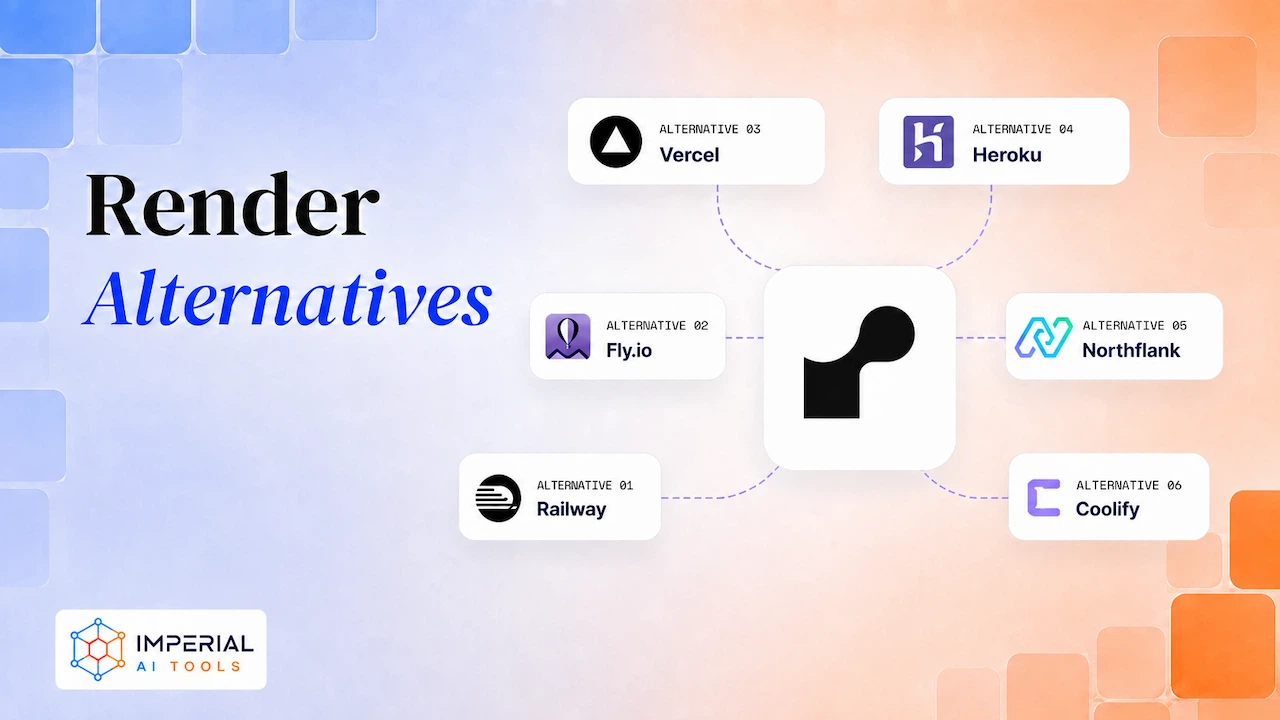 Render alternatives comparison featuring Railway, Fly.io, Vercel, Heroku, Northflank, and Coolify.