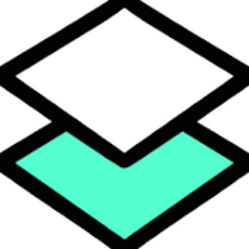 scholarly Scholarly app logo, teal and white layered diamond icon, study and flashcard tool