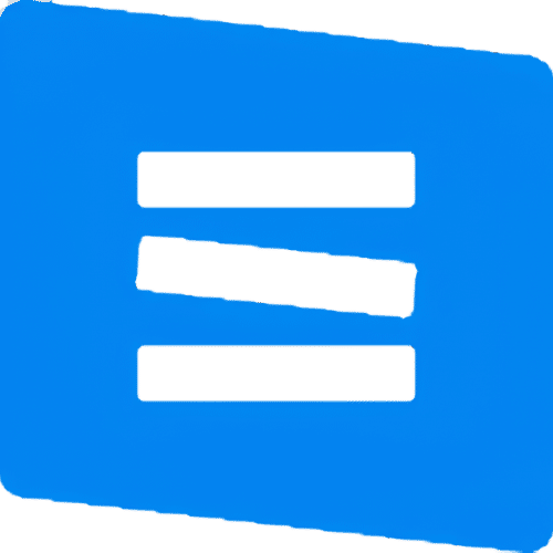 site123 Site123 logo icon, blue rectangle with website builder brand mark
