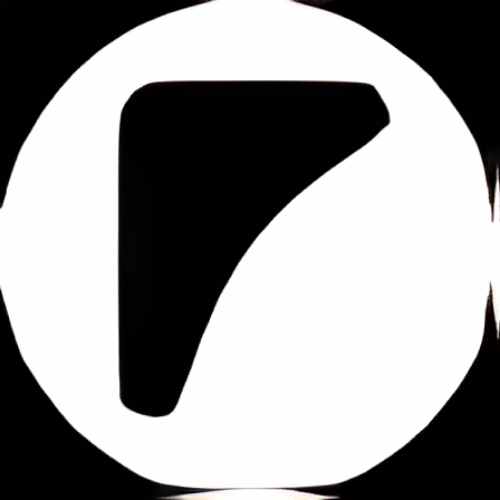 sliplane Sliplane logo: black arrow/flag icon inside a white circle on black background