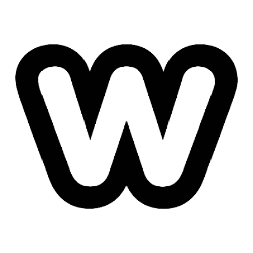 weebly Weebly logo, black W icon brand mark