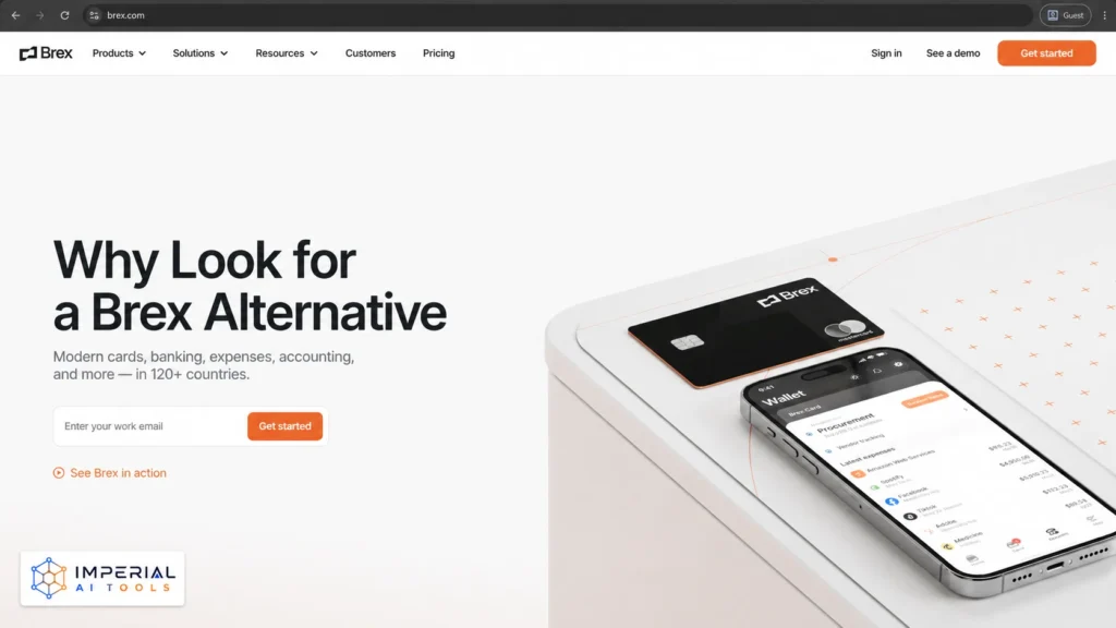 Brex corporate card and mobile expense platform explaining why businesses may look for a Brex alternative