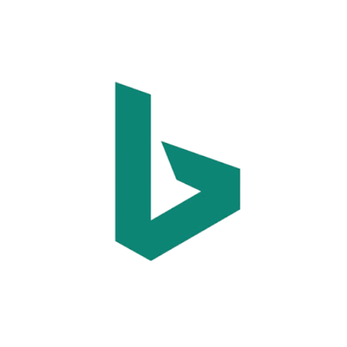 Bing-Webmaster-Tools Bing Webmaster Tools logo, teal ribbon-shaped icon on white background