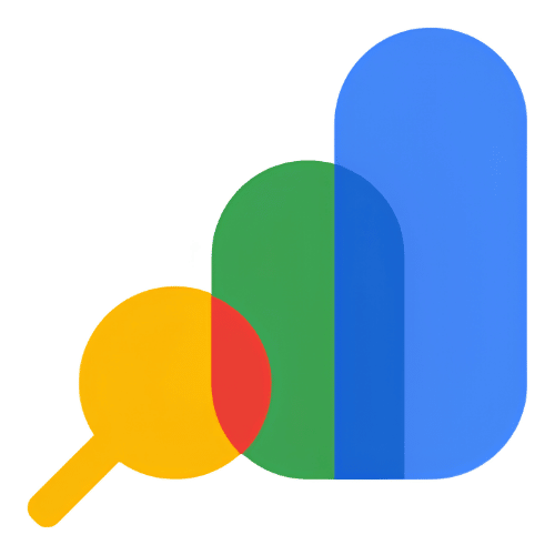 Google-Search-Console Google Search Console logo, colorful bar chart icon with a magnifying glass in yellow, green, red, and blue