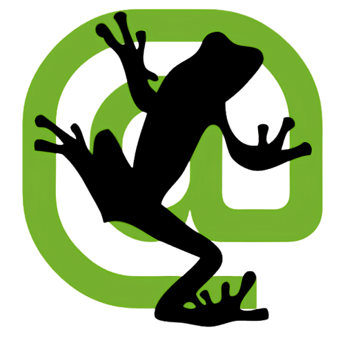 Screaming-Frog-SEO-Spider Screaming Frog SEO Spider logo, black frog silhouette over a green circular icon
