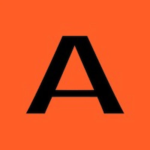 AnswerThePublic logo, bold black letter A on orange background, keyword research and consumer insights tool
