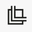 leadfeeder-ai Leadfeeder logo: two overlapping vertical bracket-like shapes in dark charcoal, resembling stacked bar or building icons, on a white background
