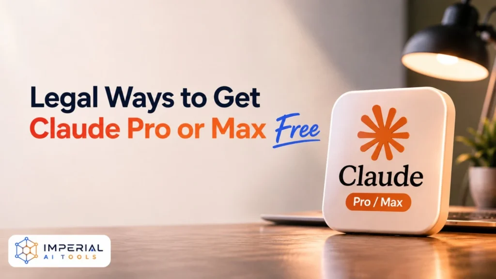 Legal ways to get Claude Pro or Max free beside the Claude Pro and Max logo