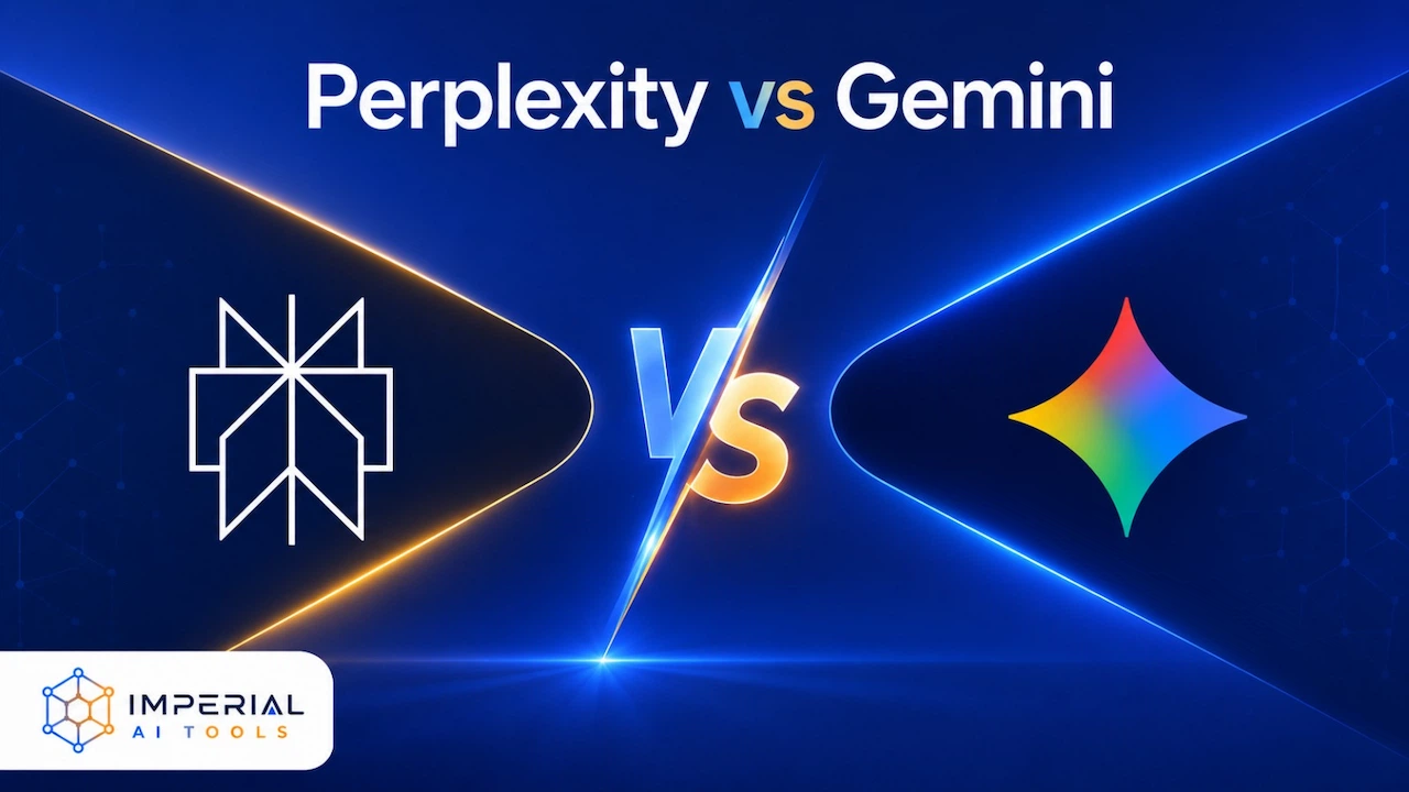 Perplexity vs Gemini AI tools comparison showing differences between research, search, and artificial intelligence assistants