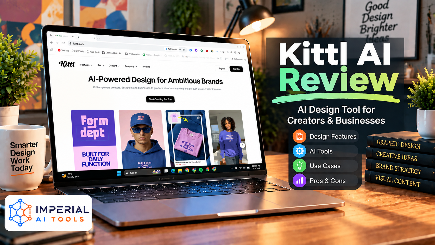 Kittl AI Review feature image showing the Kittl design platform and AI-powered creative tools