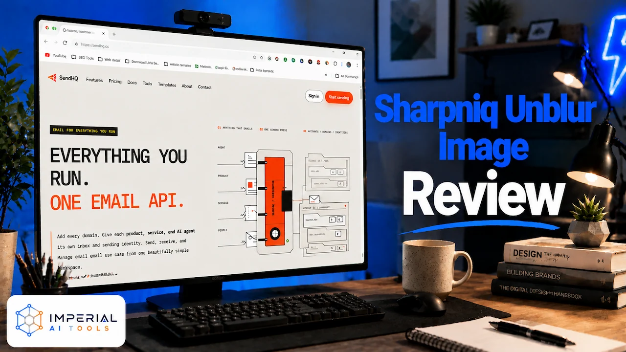Sharpniq Unblur Image review featured image showing browser-based blurry photo sharpening tool