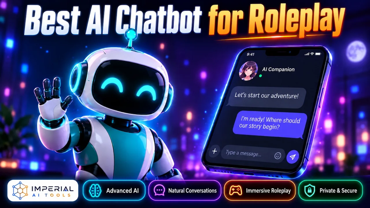 Best AI chatbot for roleplay showing AI companion conversation interface