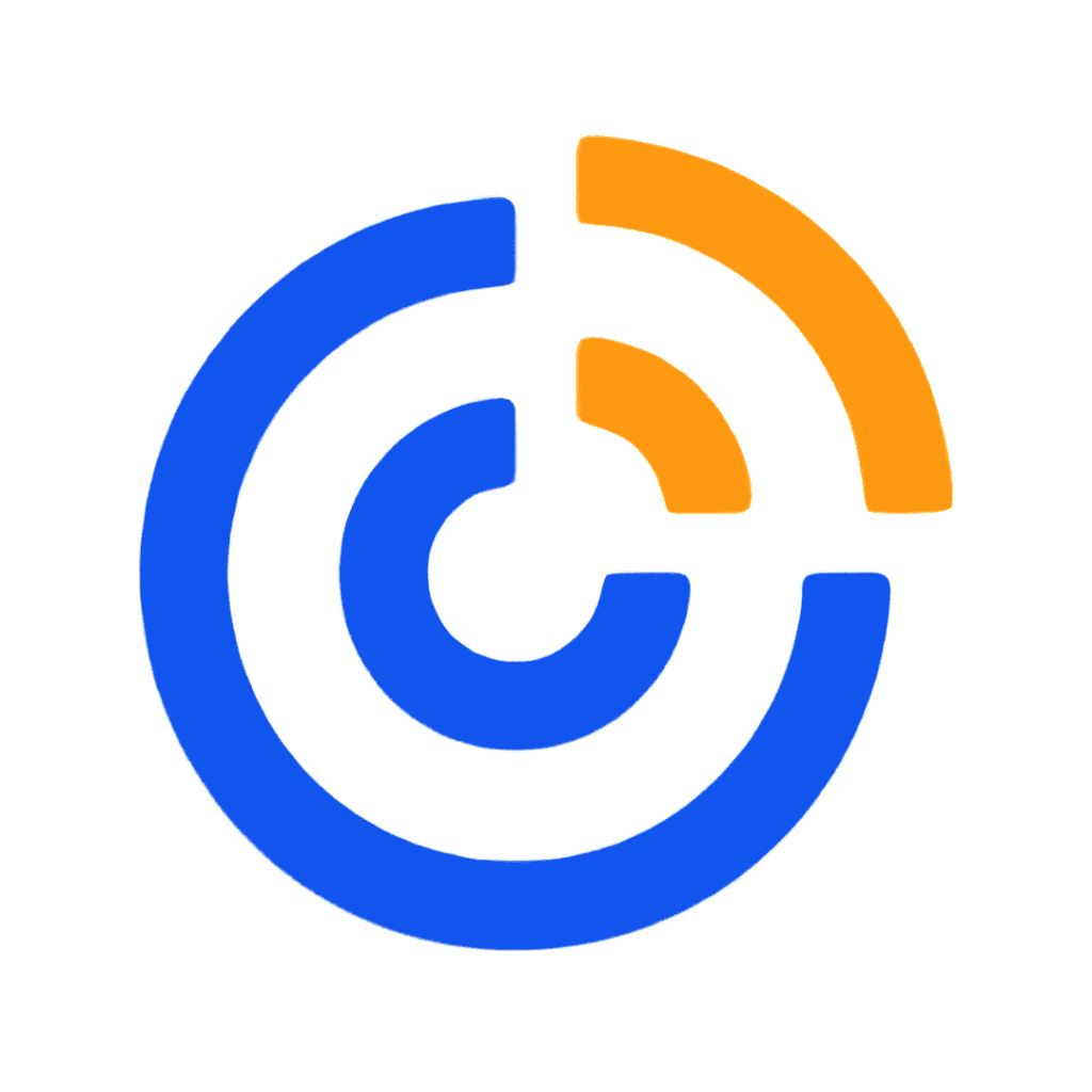 constant-contact-logo Constant Contact logo blue and orange concentric circular rings icon