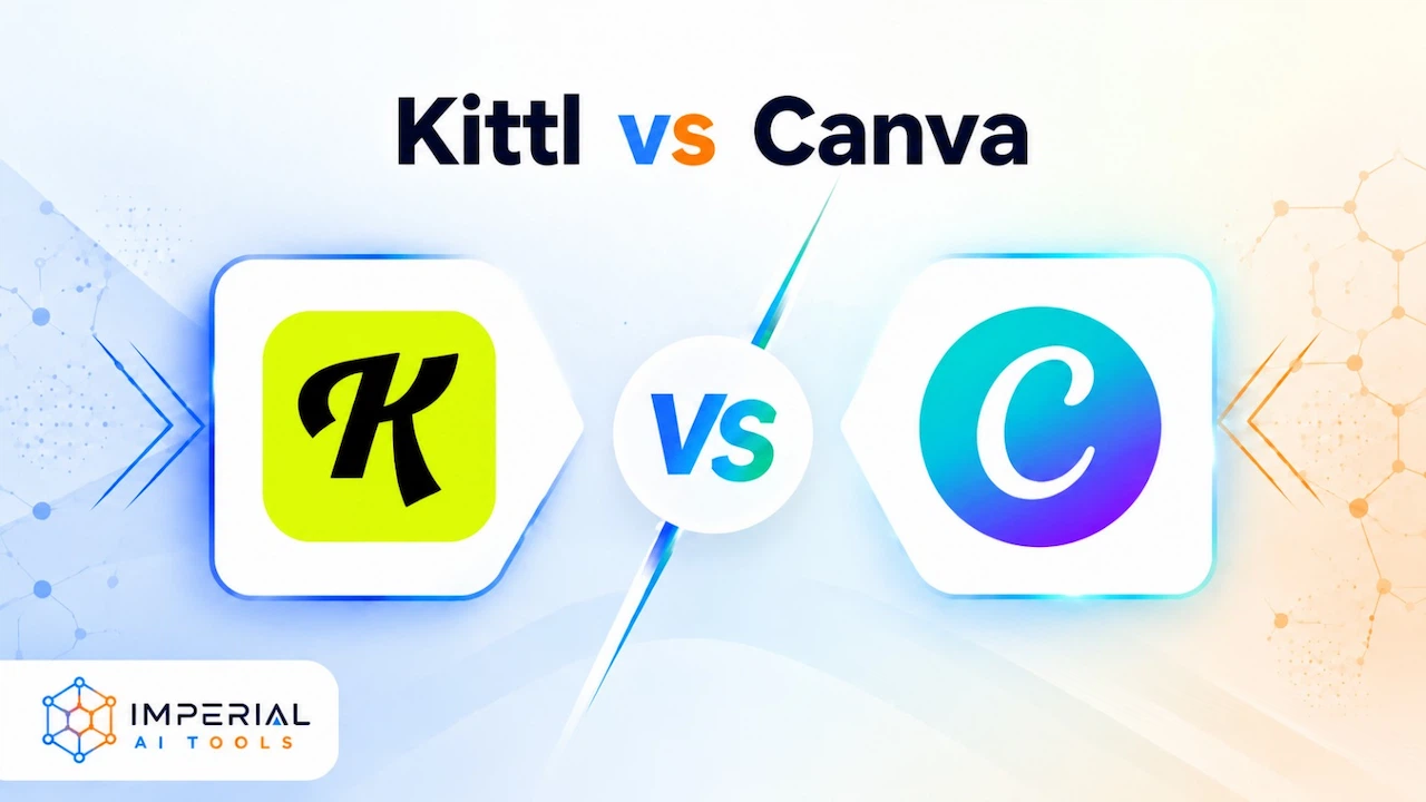 Kittl vs Canva comparison showing AI-powered design tools and creative features
