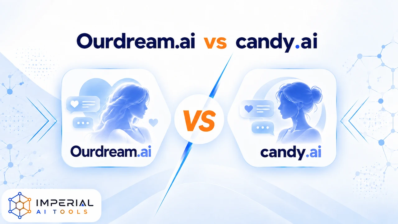 OurDream-ai vs Candy-ai comparison showing AI companion platforms and virtual character features